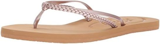 Roxy Women's Cabo Flip Flop Sandal, Rose Gold, 8