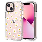 MOSNOVO Case for iPhone 13 - Clear Slim Shockproof TPU+PC, [ 6.6 ft Drop Protection/Anti Peel Off ] - Daisy