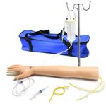 LSOAARRT Training Injection Arm Phlebotomy Intravenous Infusion Practice Kit Venipuncture Nurse Training Blood Drawing Arm Model Kit