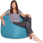 Posh Beanbags Bean Bag Chair, X-Large-48in, Heather Teal