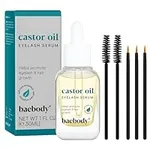 Baebody Critically Acclaimed Vegan Castor Oil for Eyelashes and Eyebrows, Pure Castor Oil Eyebrow and Lash Growth Serum, Castor Oil for Hair Growth with Applicator Kit, 1 oz - Beauty Gifts for Women