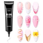 Makartt Sculpture Gel 3D Carving Gels, 3D Nail Gel Sculpting Gel for Nail Designs DIY Nail Painting Carved Gel Nail Polish Nail molding Gel Nail Decoration Manicure