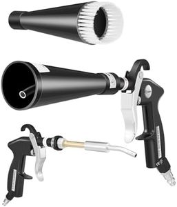Saker Dry Cleaning Gun,Car Air Blow Gun,Car Cleaning Gun Quickly Removes Surface Dirt and Dust, Air Gun Works with Air Compressor(2 Set Nozzle)