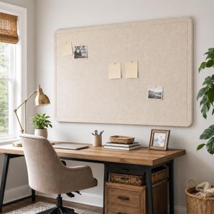 Felt Bulletin Board for Wall 72" x 48" Unfolded Size, Large Frameless Felt Pin Board, Soft Cork Board Alternative for Office, Home Planning, Notes, Photos & Wall Decor, Foldable Shipping, Easy Install