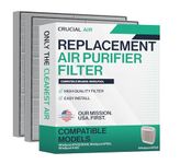 Crucial Air Replacement Air Purifier Filter – Compatible with Whirlpool Part # 8171434K, 1183054K; Large 1183054, 1183054K – Fits Whirlpool Air Purifier Model AP450, AP45030HO, AP510 (2 Pack)