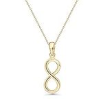 14K Gold Plated Infinity Necklace -