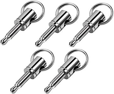 Headphone Jack Adapter Keychain Dongle Holder, Compatible with Lightning / USB Type-C to 3.5mm Audio Dongle Adapter,Gaming Headset USB Aux Adapter, TRRS 4-pole, External Sound Card adapter [5-Pack]