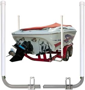 FUYEAR 40" Boat Trailer Guides,Boat Guides for Trailers,Ocean Specific 316L Stainless Steel Trailer Guide Poles,High Visibility UPVC Boat Trailer Guides Poles Kits,for Trailers,Boats,Kayaks and More