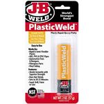 J-B Weld 8237 PlasticWeld Plastic Repair Epoxy Putty - 2 oz (Pack of 2)