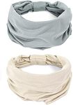 GILI 2 Pack Wide Headbands for Wome