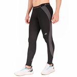 Redesign Compression Pants Nylon Tights (Color Options) … (3XL, Black/Darkgrey)