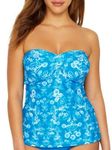 Coco Reef Women's Five Way Tankini Bikini Top Swimsuit, Deja Blue Cobalt, 32DD/34DD