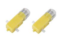 Super Debug Plastic Bo Motor Dual Shaft Smart Car Robot Gear Motor For Arduino Pack Of 2