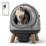 Self Cleaning Litter Box, ZHMZ G1 Automatic Cat Litter Box for Cats, Robot Cat Litter Box with Large Openning/Odor-Control/Dual Safety Protection
