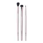 e.l.f. No Budge Brush Trio, Eyeshadow Brushes For Applying & Blending, Use With Cream Eyeshadows, Made With Synthetic Bristles, Vegan & Cruelty-Free