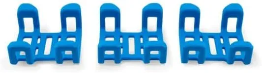 Tractive GPS Dog Tracker Rubber Attachment Clips (Pack of 3), Blue, 2.8 cm