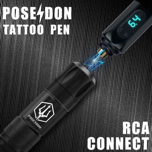 POSEIDON Wireless Tattoo Pen Kit – Rotary Machine with Power Supply