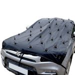 VALLABH EXIM 12.5 Feet Heavy Duty One Piece For Car Cover Virgin Material, Protects Your Car From Scratches/Dents Made By Dogs/Other Animals., Grey