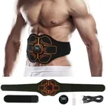 Innocareer Muscle Trainer, Abs Stimulator for Gym Office Home, Ab Stimulator Muscle Toner for Women & Men Black