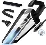 PESOMA Car Vacuum Cleaner - Portable & Corded High Power Car Vacuum Cleaner for Car Cleaning Car Accessories, DC 12V, 120W 5.5 KPA, Vacuum Cleaner for Car Wet and Dry Car Vacuum Cleaner Pack of 1