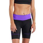 Zoot Core Women's 8-Inch Tri Shorts - Performance Triathlon Shorts with Endura Fabric and Hip Holster Pockets (Violet, Large)