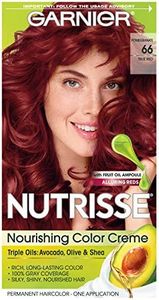 Garnier Nutrisse Nourishing Color Creme, 66 True Red (Pomegranate) (Packaging May Vary)