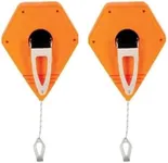 Zimpty 2PCS Keson P100 Octoganal Chalk Line Reel, 1.5mm String, 2-4-Ounce Capacity, 100-Foot (2)