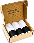 All-Purpose Polyester Sewing Thread for Hand Sewing and Quilting - Black & White Sewing Thread Assortment, 400 Yards/Spool, 6-Pack