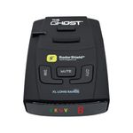 RadarShield Advanced Radar Detector for Cars, Ghost Radar & Laser Detector with Long Range Detection, IVT Filtering, Laser Detection, Mute & Dim Buttons, Includes Mount & 12V Adapter, Black