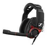 Sennheiser GSP 600 – Wired Closed Acoustic Gaming Headset, Noise-Cancelling Microphone, Adjustable Headband with Customizable Contact Pressure, Volume Control, PC + Mac + Xbox + PS4, Pro – Black/Red