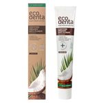 Ecodenta Organic Toothpaste Whitening, Fluoride Free Toothpaste with Coconut Oil I Teeth Whitening Toothpaste I Natural Toothpaste Fluoride Free, Vegan Toothpaste 75 ml