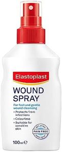 Elastoplast Wound Spray, for fast and pain-free wound cleansing, protects from infections, colourless solution, suitable for sensitive skin - 100ml, Wound Cleansing, Wound Wash, Wound Cleansing Solutions, Spray to clean Wound