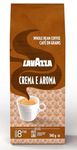 Lavazza Crema E Aroma Whole Bean Coffee Blend, Medium Roast, 340g Bag, Balanced medium roast with an intense, earthy flavor and long lasting crema, Non-GMO