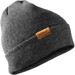 Beanie for Men Women Winter Skullies Cap Thermal Accessories Dark Gray