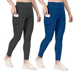 POOJARAN SAREE Women Gym Wear Pant | Track Pants Leggings | Combo Pant |Ideal for Active Wear Pant | Yoga & Workout Tights | The Ultimate Gym Pants for Women & Girls (Pack of 2)