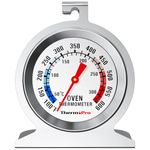 ThermoPro Oven Thermometer, 50-300°C/100-600°F Food Thermometer for Inside Oven with Upgraded 431 Stainless Steel, Pizza Oven Temperature Gauge for Baking Grilling Cooking Thermometer