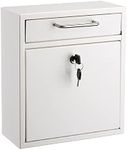 Adir Corp. Locking Drop Box – Wall Mounted Mailbox – Medium White