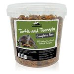 Reptile World Turtle and Terrapin Complete Food 2.5ltr Bucket (500g), Floating Blend with Pellets, Insects & Fish