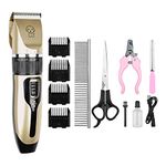 Podazz Electric Dog Grooming Kit Pet Clippers for Small Medium Large Breeds Pet Shaver Low Noise Dog Hair Trimmer Kit Rechargeable Cordless Dog Grooming Clippers Electric Pet Clippers