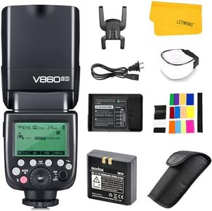 Godox V860II-S V860IIS Camera Flash Speedlite for Sony, 2.4G TTL Sony Flash Speedlight GN60 1/8000s HSS, Rechargable Li-ion Battery, 650 Full Power Flashes, Compatible for Sony DSLR Cameras