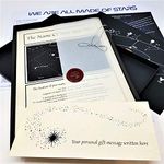 Name a Star Deluxe Gift Box Set – A Heart Shaped Crystal Element marks the location of your Star – Personalised with The Name of Your Choice