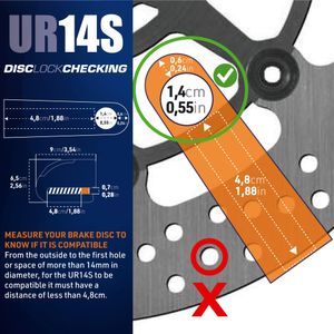 URBAN UR14S Motorcycle Disc Lock – Heavy Duty Anti-Theft Security