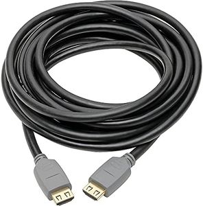 Tripp Lite High Speed 4K HDMI 2.0a Cable with Gripping Connectors (M/M), Black, 15 ft. (P568-015-2A)