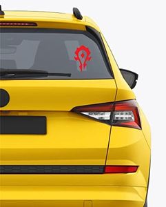 H-Tradings World of Warcraft Horde PVP - Wow RED 6 Inches Approx Cars,Pontoon,Jet Ski, Walls,Helmets,Toolbox Laptop,Die-Cut Vinyl Stickers Decals Vans,SUV,Trucks, Windows, Bumper