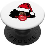 That Melanin Christmas Mrs. Claus Santa Black Winking Claus PopSockets PopGrip: Swappable Grip for Phones & Tablets