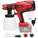 HOTLOOP Paint Sprayer for Milwaukee M18 18V Battery, Cordless HVLP Paint Sprayers for House Painting Stain Sprayer for Fence, Furniture, cabinets, Walls, etc. (Battery NOT Included)