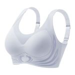 Push Up Bras for Women Seamless Wireless Super Gather Bra Wirefree Comfort Lifting Anti-Sagging Bras for Older Women