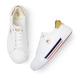 U.S. POLO ASSN. Womens Lizzie 2.0 Off White Sneakers-(UK7)(US8)(1FD24595A01)