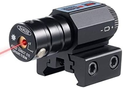 Pinty Compact Tactical Red Rail Laser Sight with Picatinny Mount Alan Wrenches for Hunting - Updated for 20mm Picatinny & 11mm Dovetail Rails