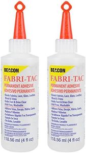 Twin-Pack of Beacon Fabri-Tac Permanent Adhesive, 118ml (4 Ounce)